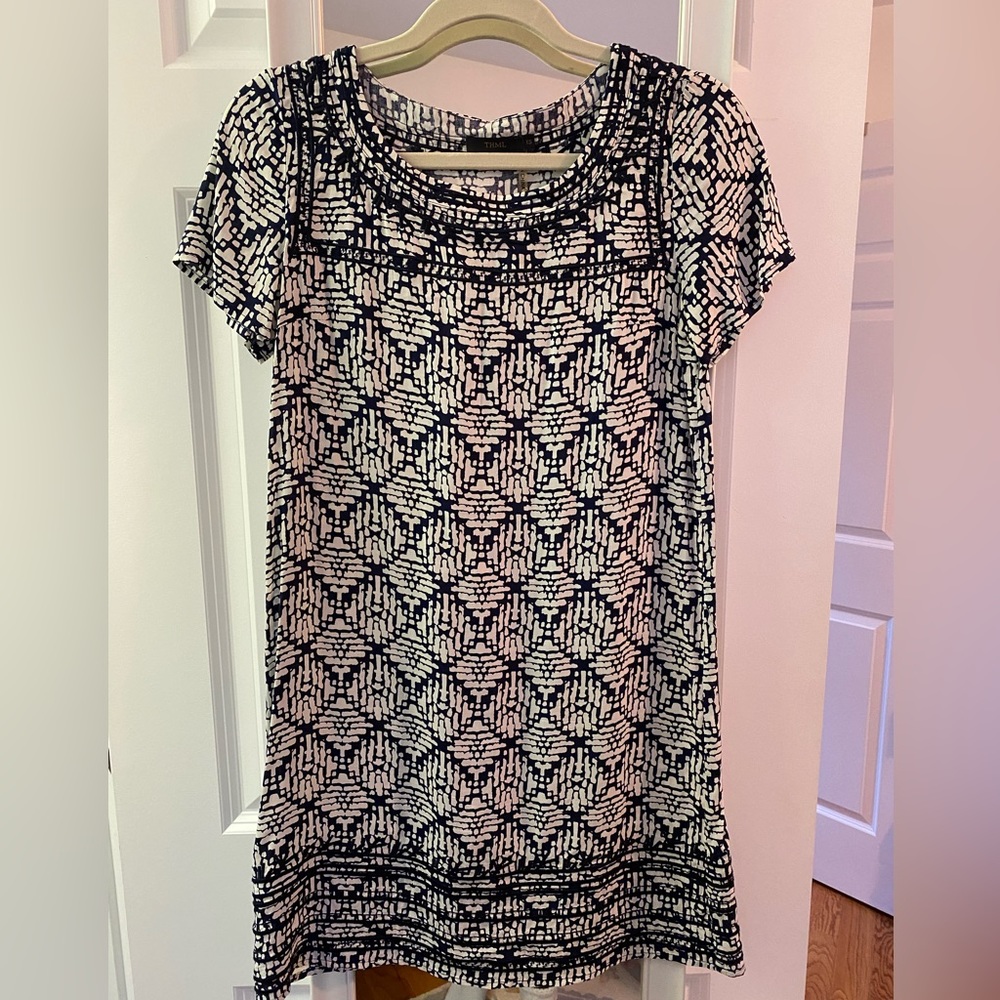 THML Navy & White Shift Dress